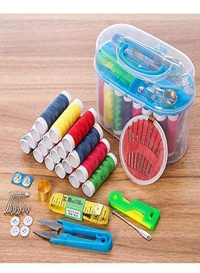 ASUVEK Best Buy Double Layer Portable Travel Sewing Kits Box with Color Needle Threads Scissor pin Hand Work Sewing Box Handwork Accessories for Home and Travel - Image 5